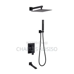 Black Conduit Shower 5ways