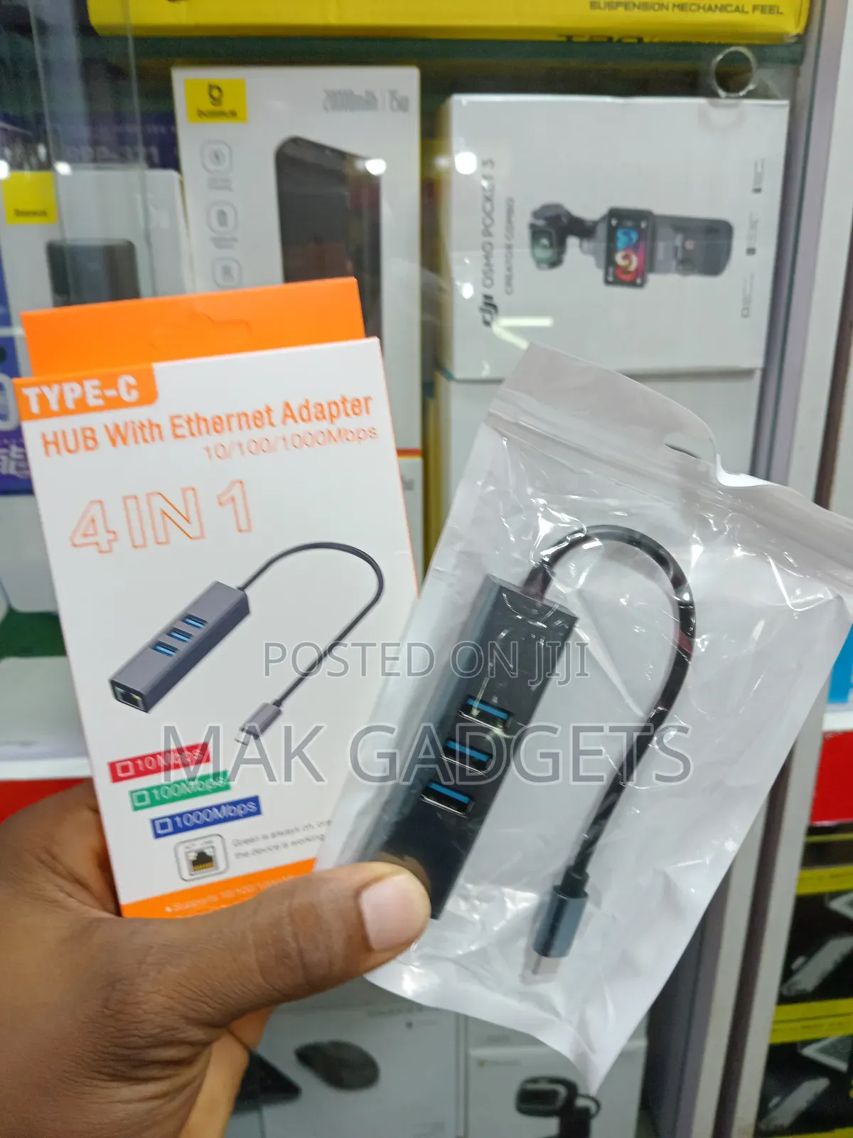Type-c Usb Hub To Rj45 Ethernet Lan Adapter Usb 3.0 Hub