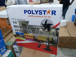 High Quality 18" Polystar Rechargable Stand Fan
