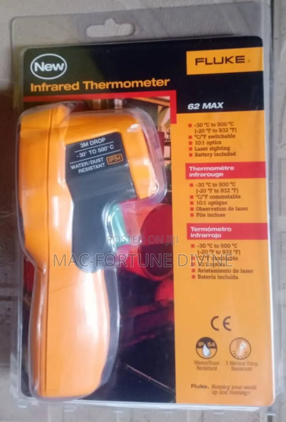 New Fluke Infrared Thermometer 62 Max