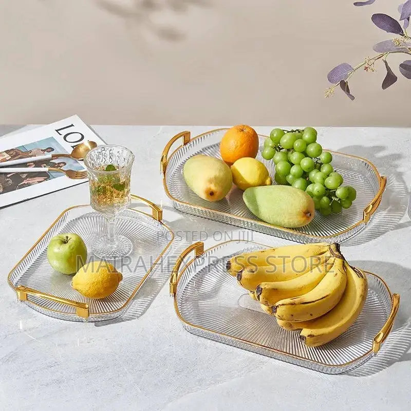 3pcs Home Decoration Snacks Serving Tray Set