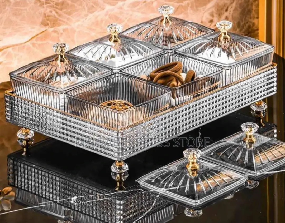 6 Grids Snacks Serving Tray Set