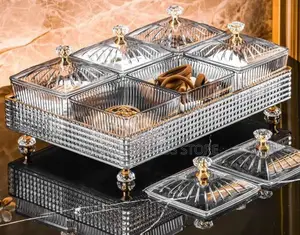 6 Grids Snacks Serving Tray Set