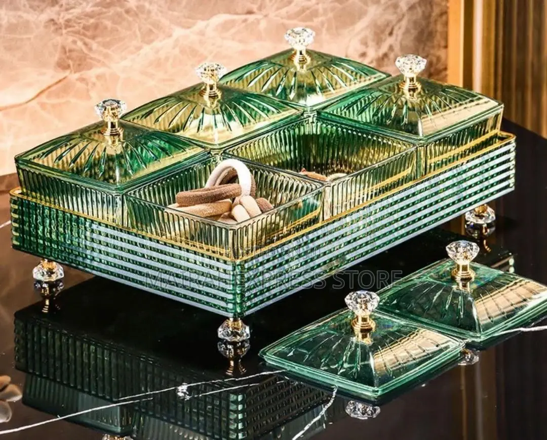 6 Grids Snacks Serving Tray Set