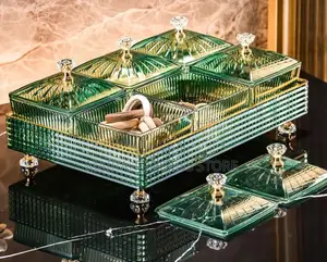 6 Grids Snacks Serving Tray Set