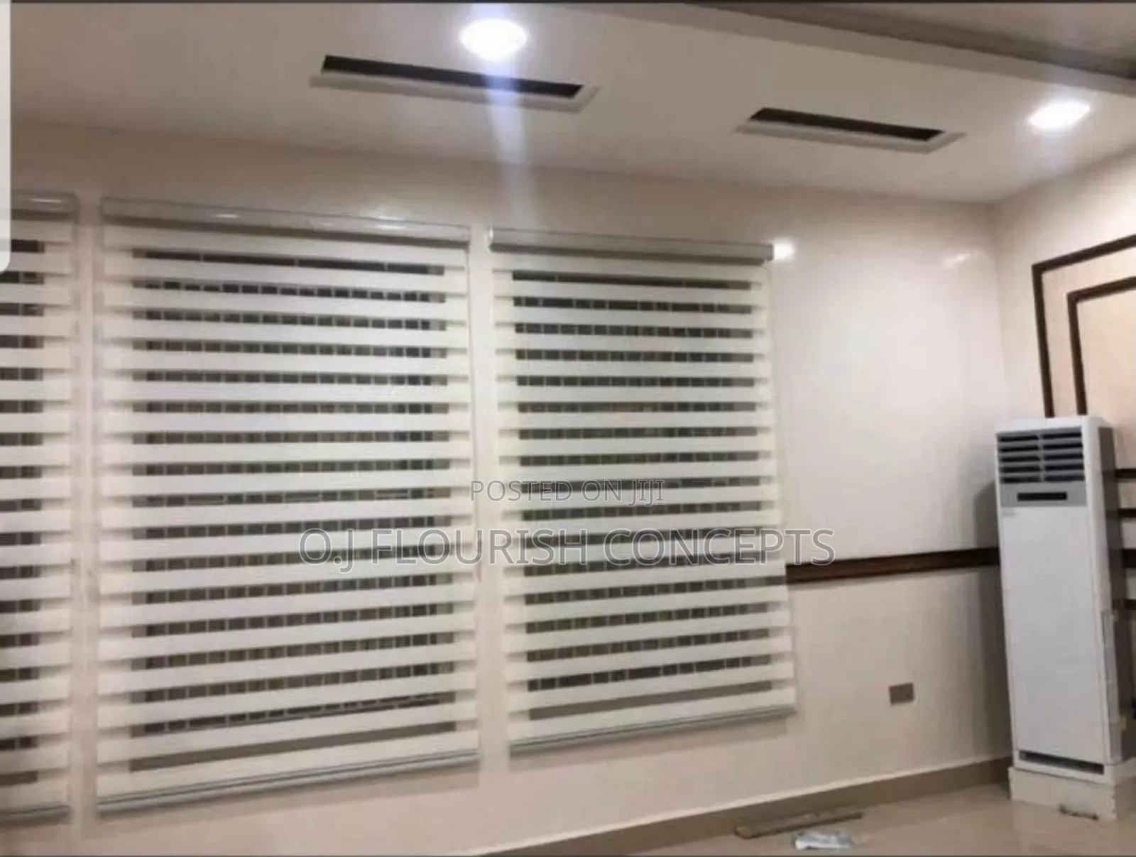 White Day and Night Window Blinds