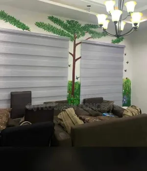 Light Grey Day and Night Window Blinds