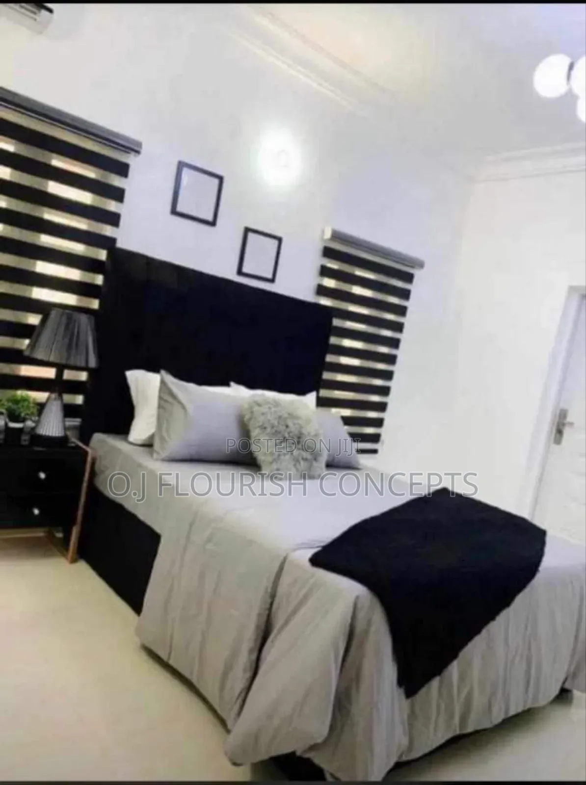 Shinny Black Day and Night Window Blinds