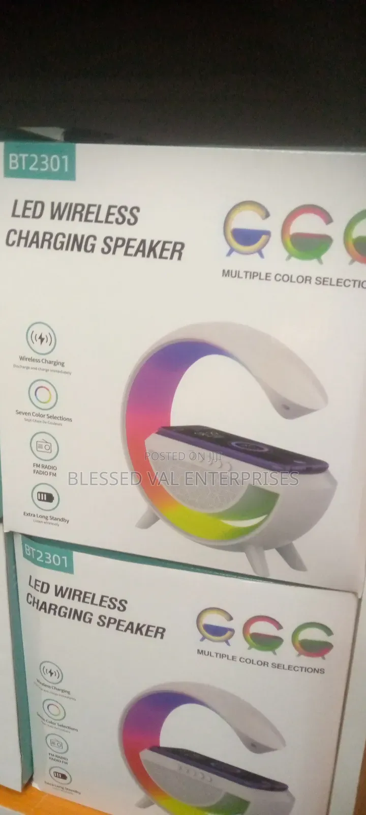 LED Wireless Charging Speaker