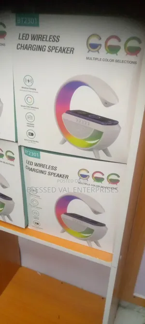 LED Wireless Charging Speaker