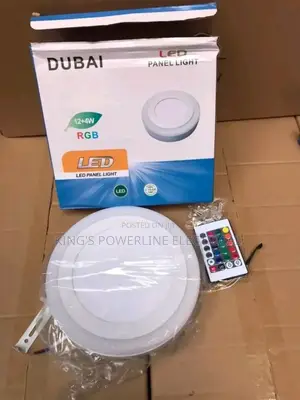 12 Watts Pop Light RGB / 3 Colour With Remote