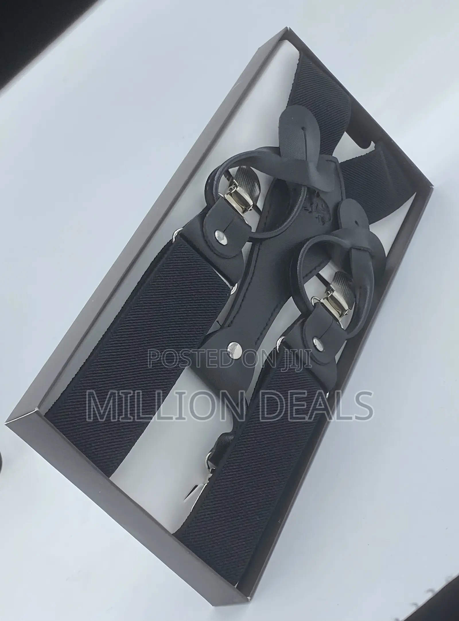 Trendy Unique Black Men’S Suspender