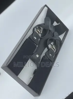 Trendy Unique Black Men’S Suspender