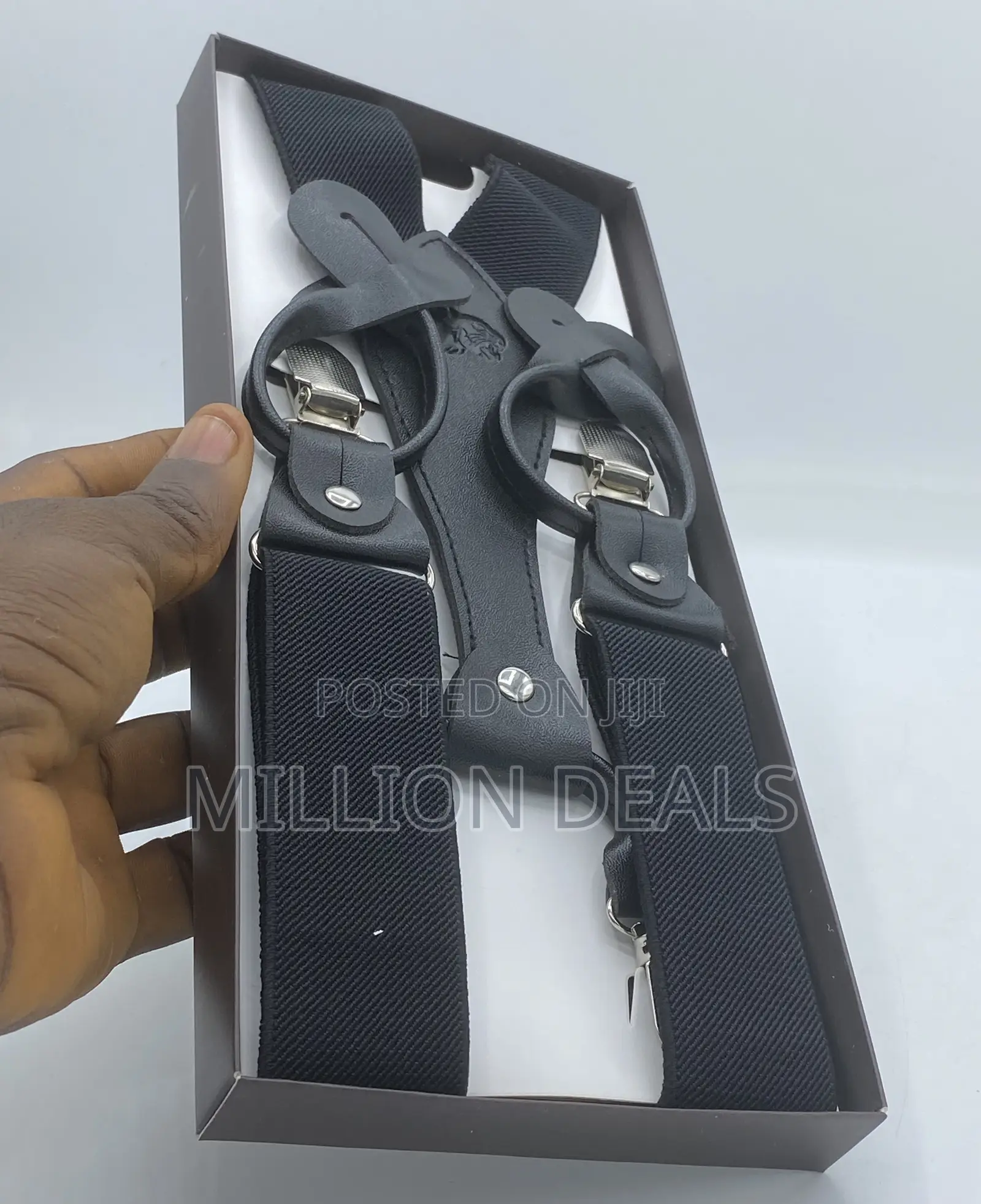 Trendy Unique Black Men’S Suspender