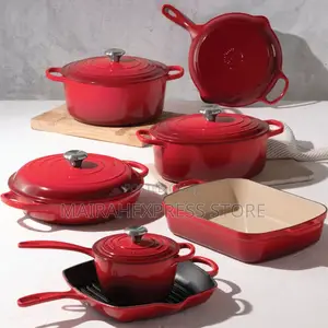 7pcs Signatures Enameled Cast Iron Cookware Set