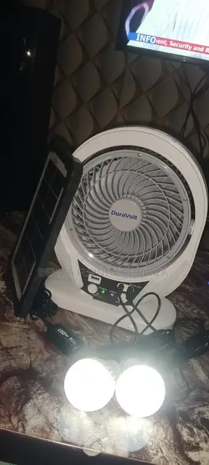 Solar Rechargeable Fan Available