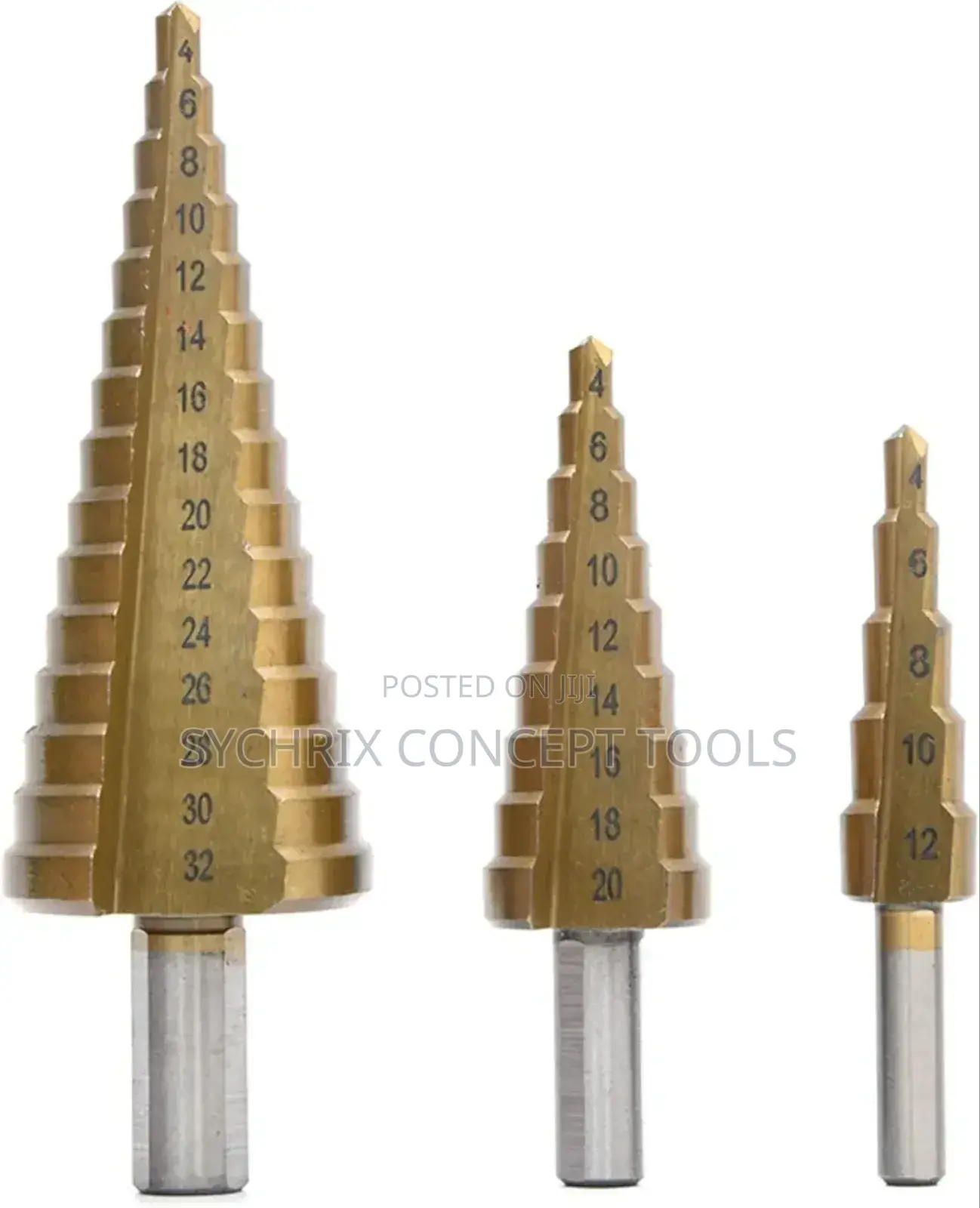 Step Drill Bit Set 6pcs