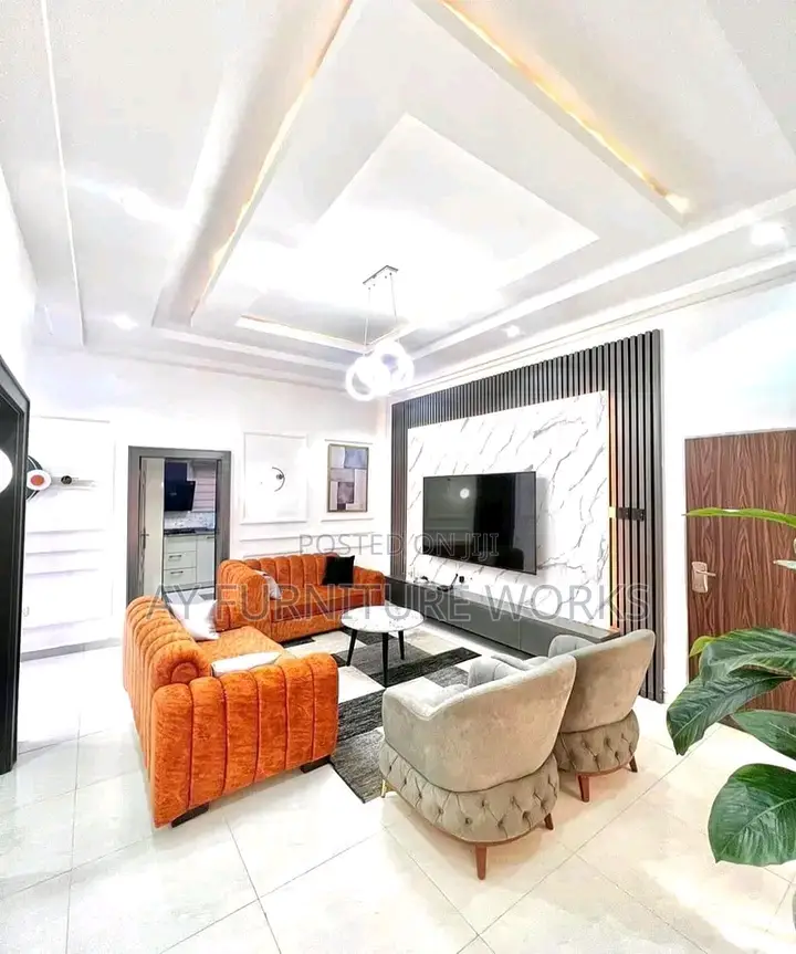 Orange and Grey Colour Combination Sofas