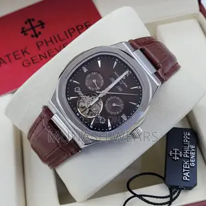 Patek Philippe Leather and Water Resistant Wristwatch