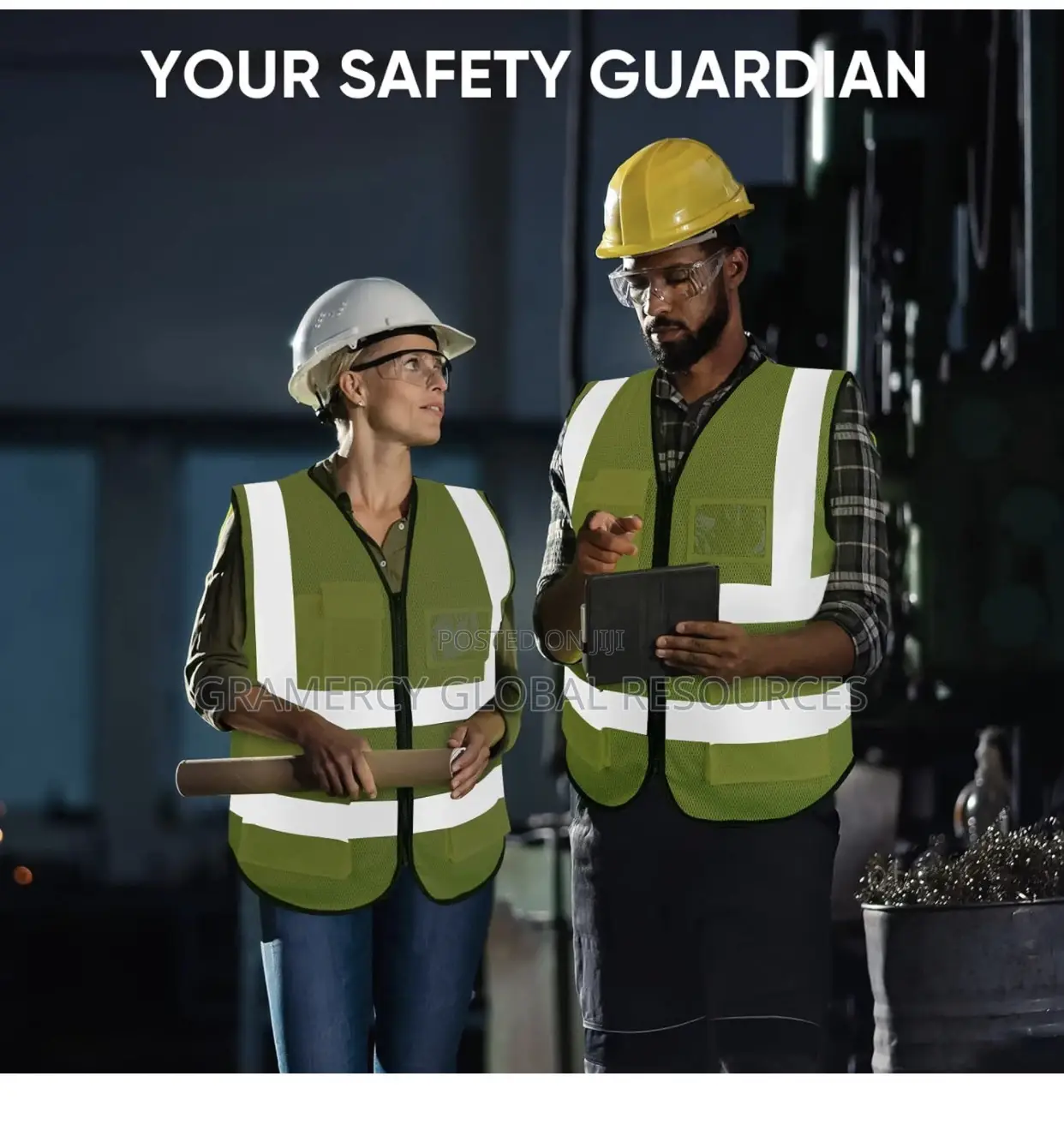 Industrial Safety Reflective Jacket 100% Polyester