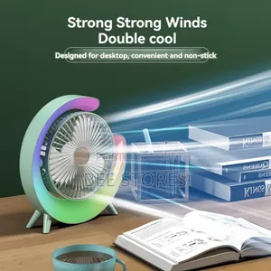 Fan With Multicoloured Led Light