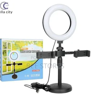 LED 6' Desktop Phone Holder Ring Light