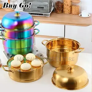 30CM Thickened Three-Layer Stainless Steel Steamer Pot