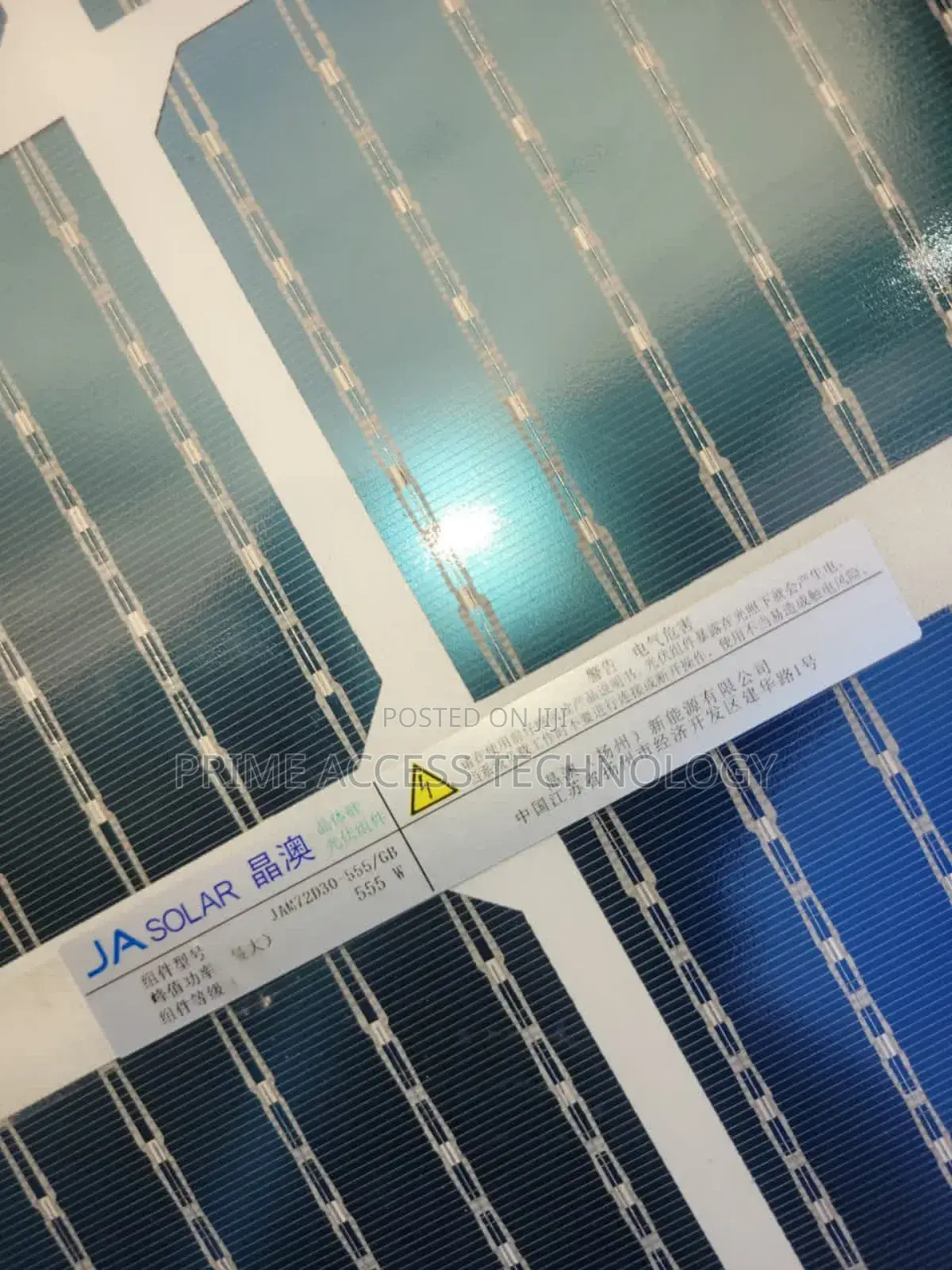 High Quality Ja 555watts Belficial Solar Panel