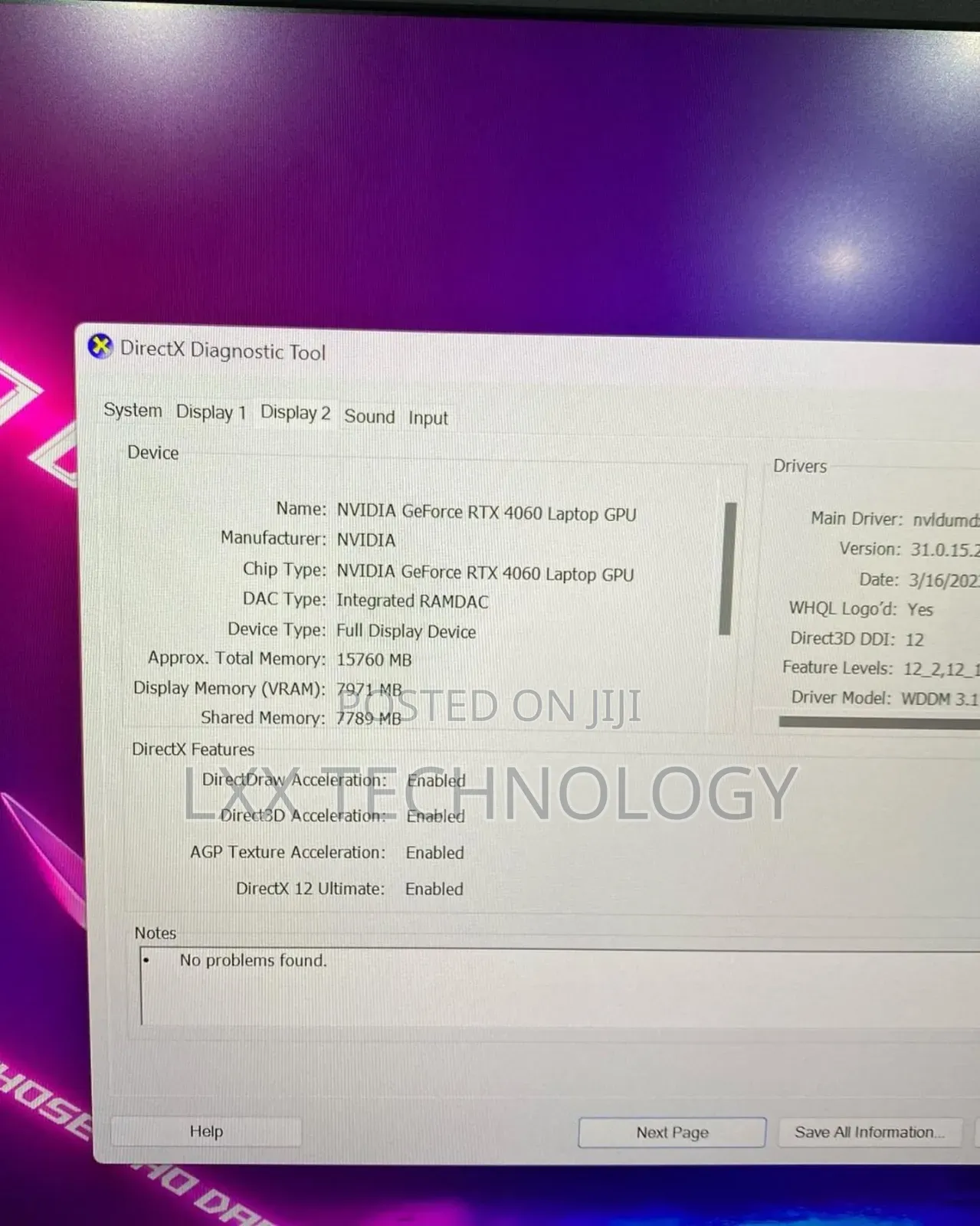 New Laptop Asus ROG Strix G17 16GB AMD Ryzen 9 SSD 1T