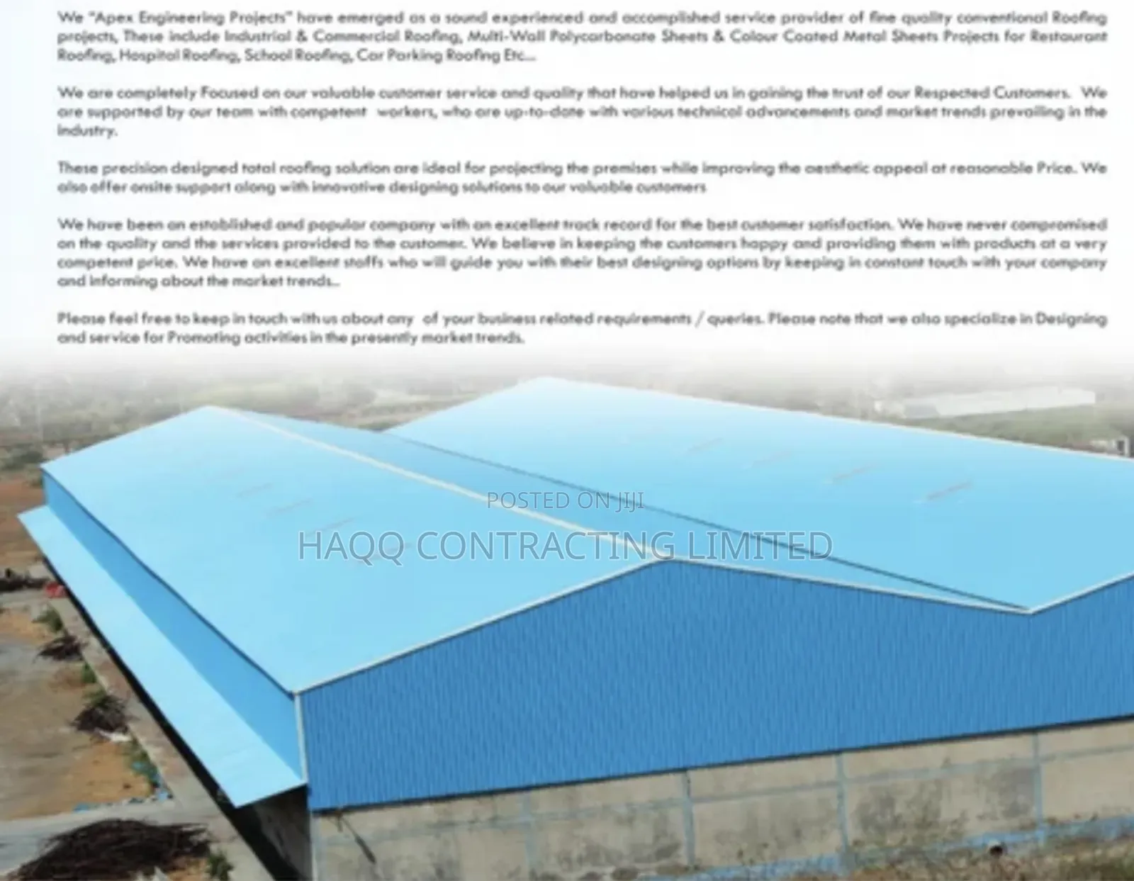Roof Structural Fabrication Service