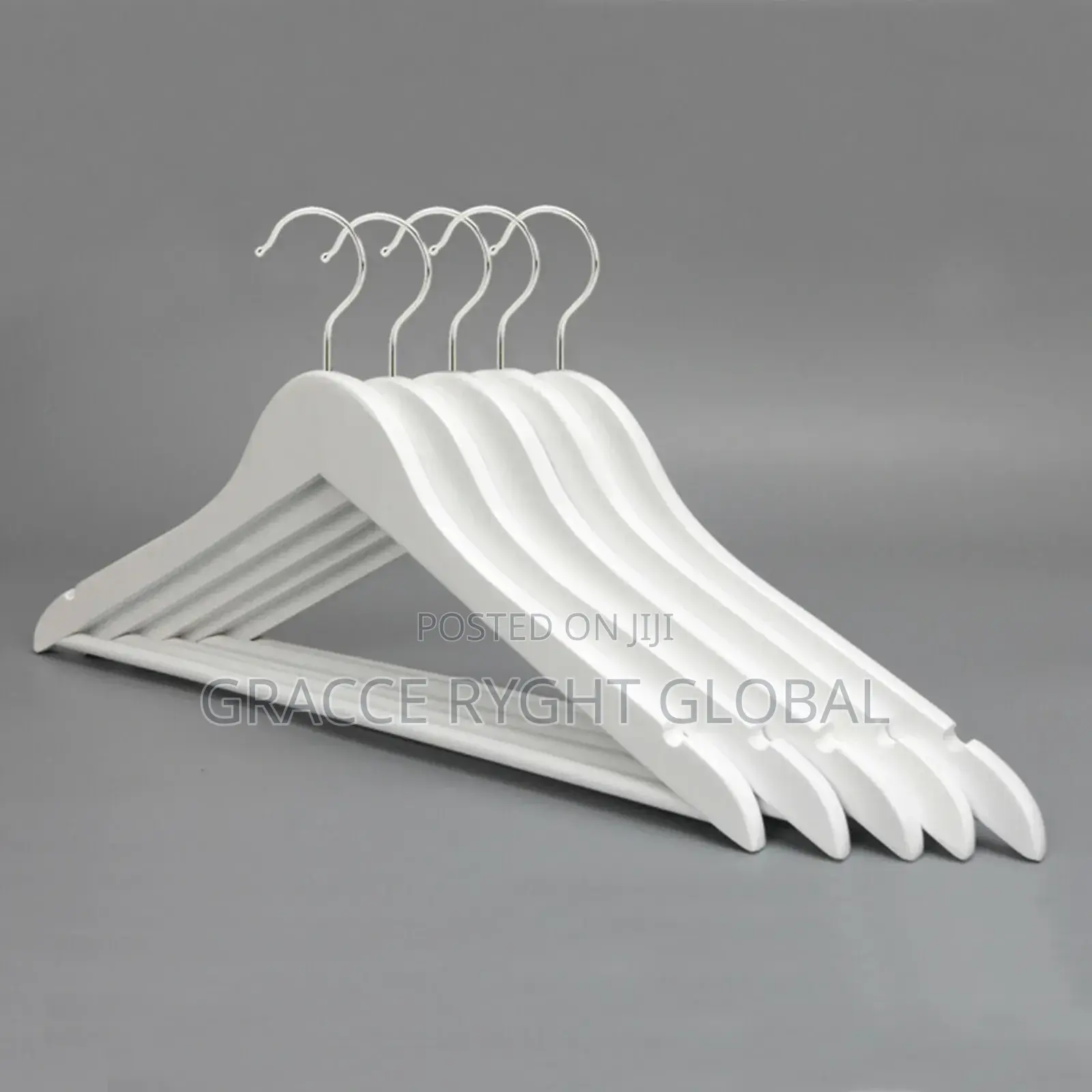 White PVC Cloth Hangers