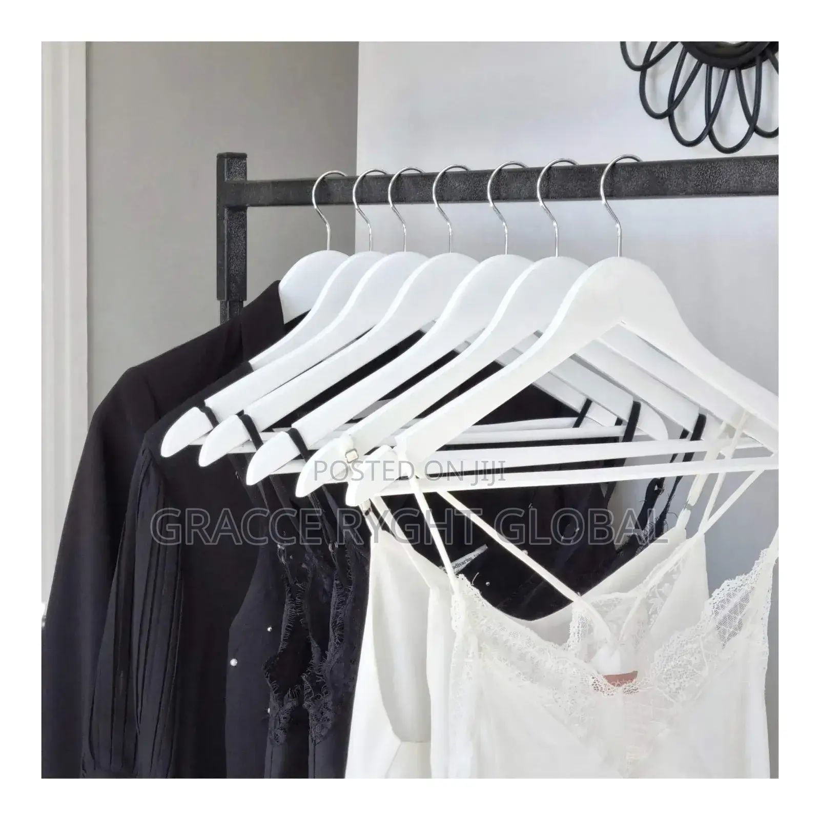 White PVC Cloth Hangers
