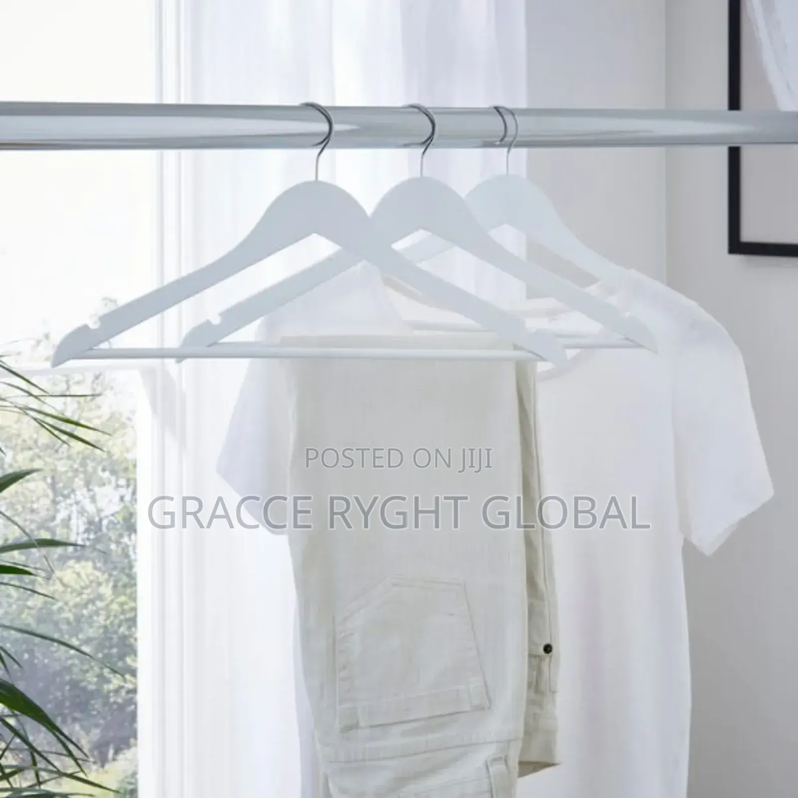 White PVC Cloth Hangers