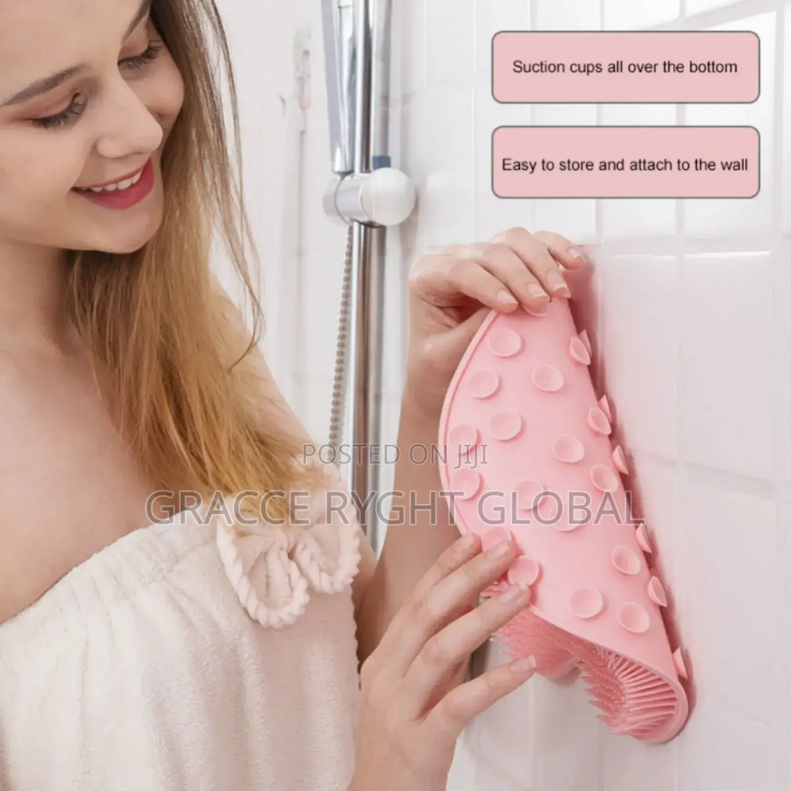 Silicone Wall Mounted Back Scrubber