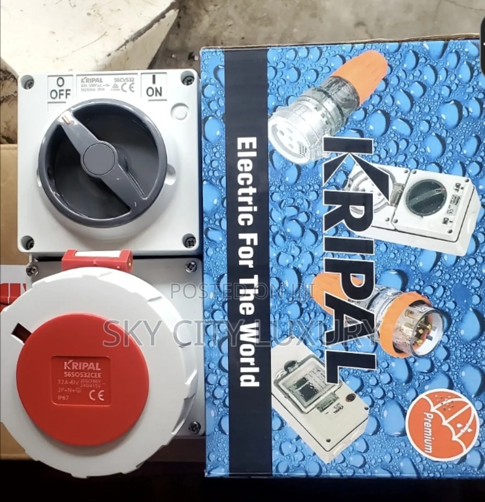 Kripal 32amp Industry Socket Ip67