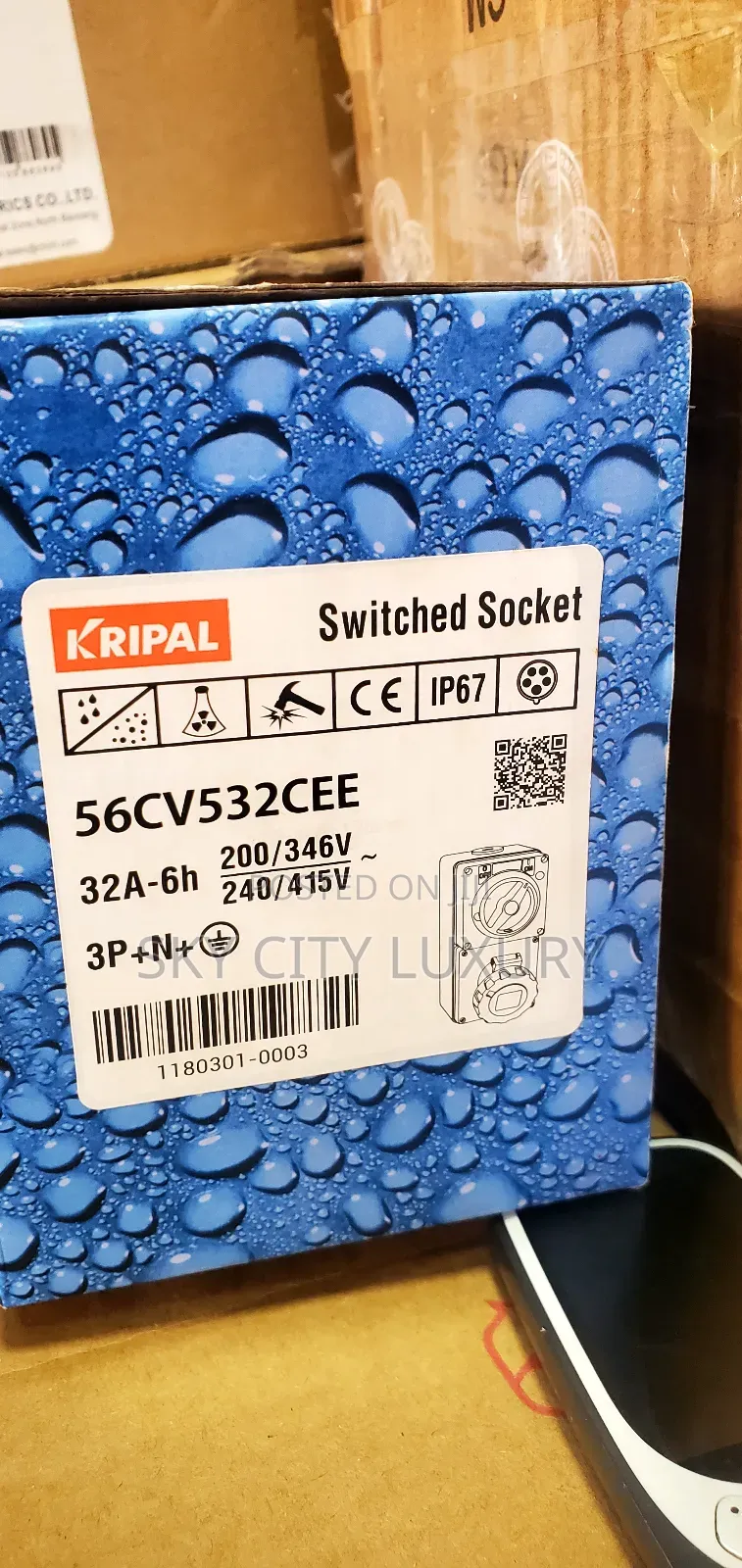 Kripal 32amp Industry Socket Ip67