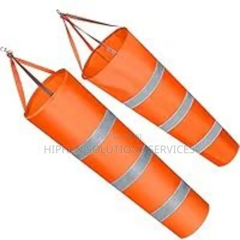 Heavy Duty Aviation Wind Socks Rainbow For Range Orange