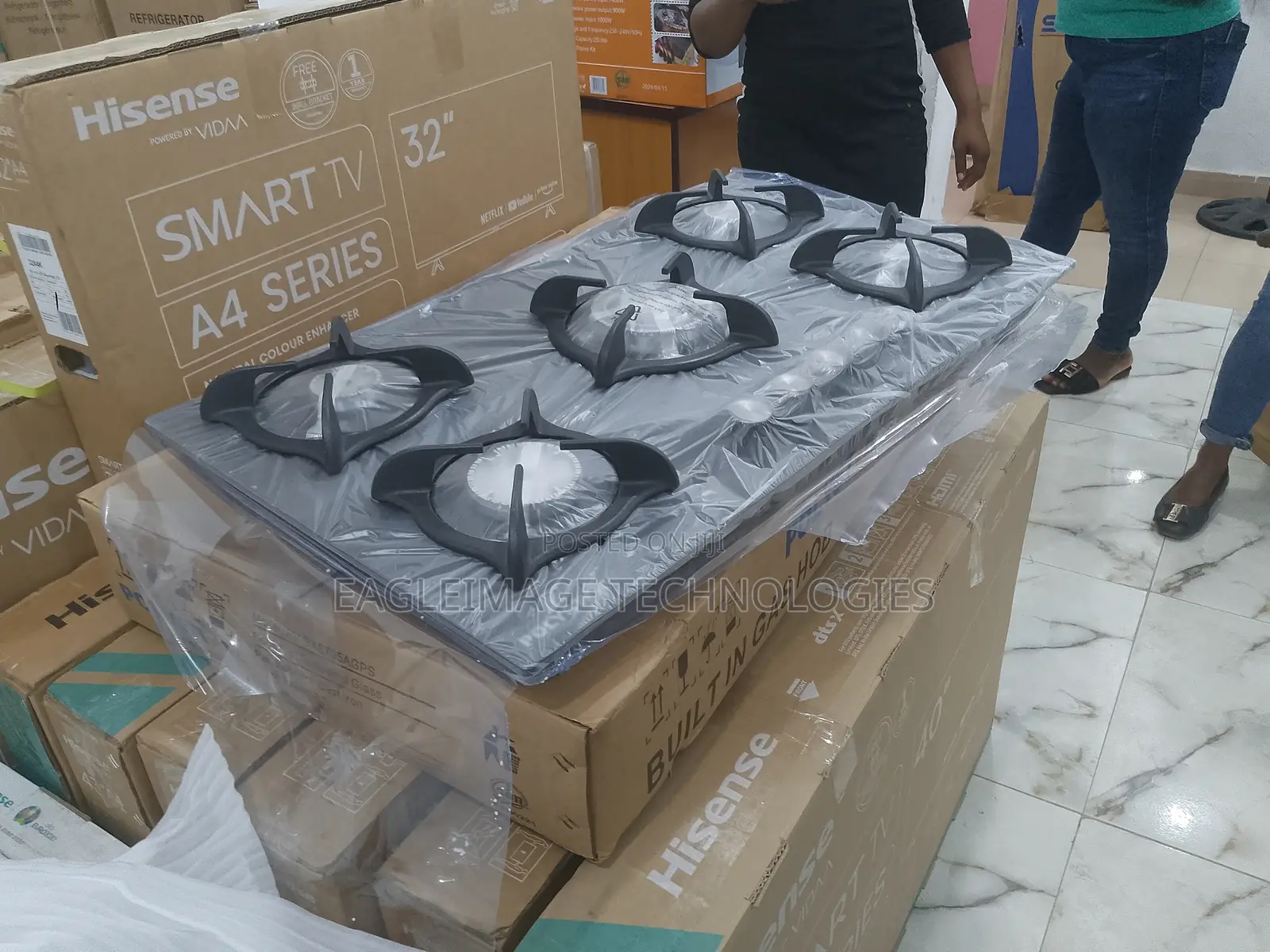 Powerful Polystar 5 Burner Gas Hob