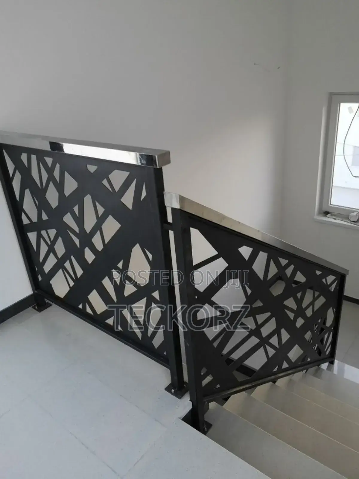 Laser Cut Steel Staircase Handle Rails