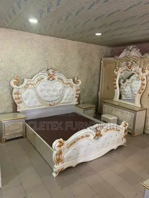 Imported Royal Set of Bed With Wardrobe