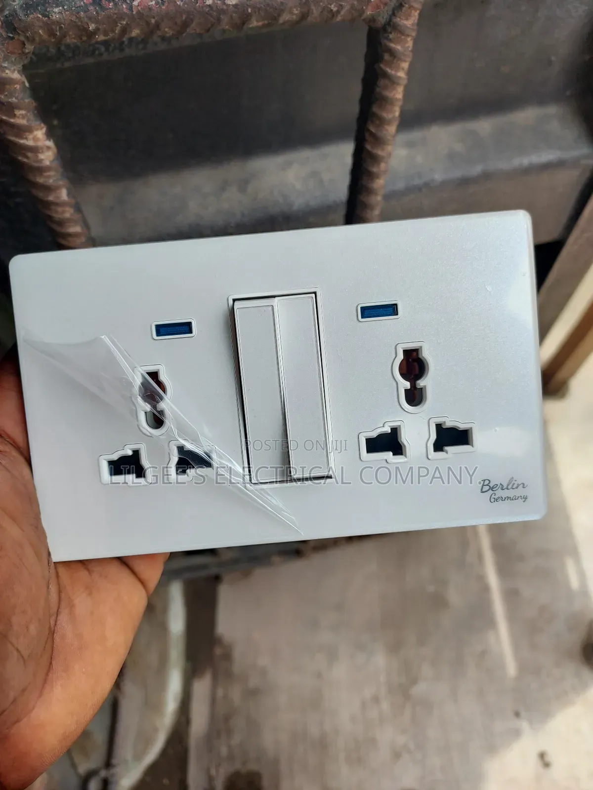 Original 13 Amps Berlin Double Socket(Glossy Design)