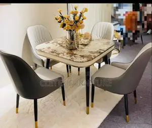 Marble to Dining Table by 4 Seaters