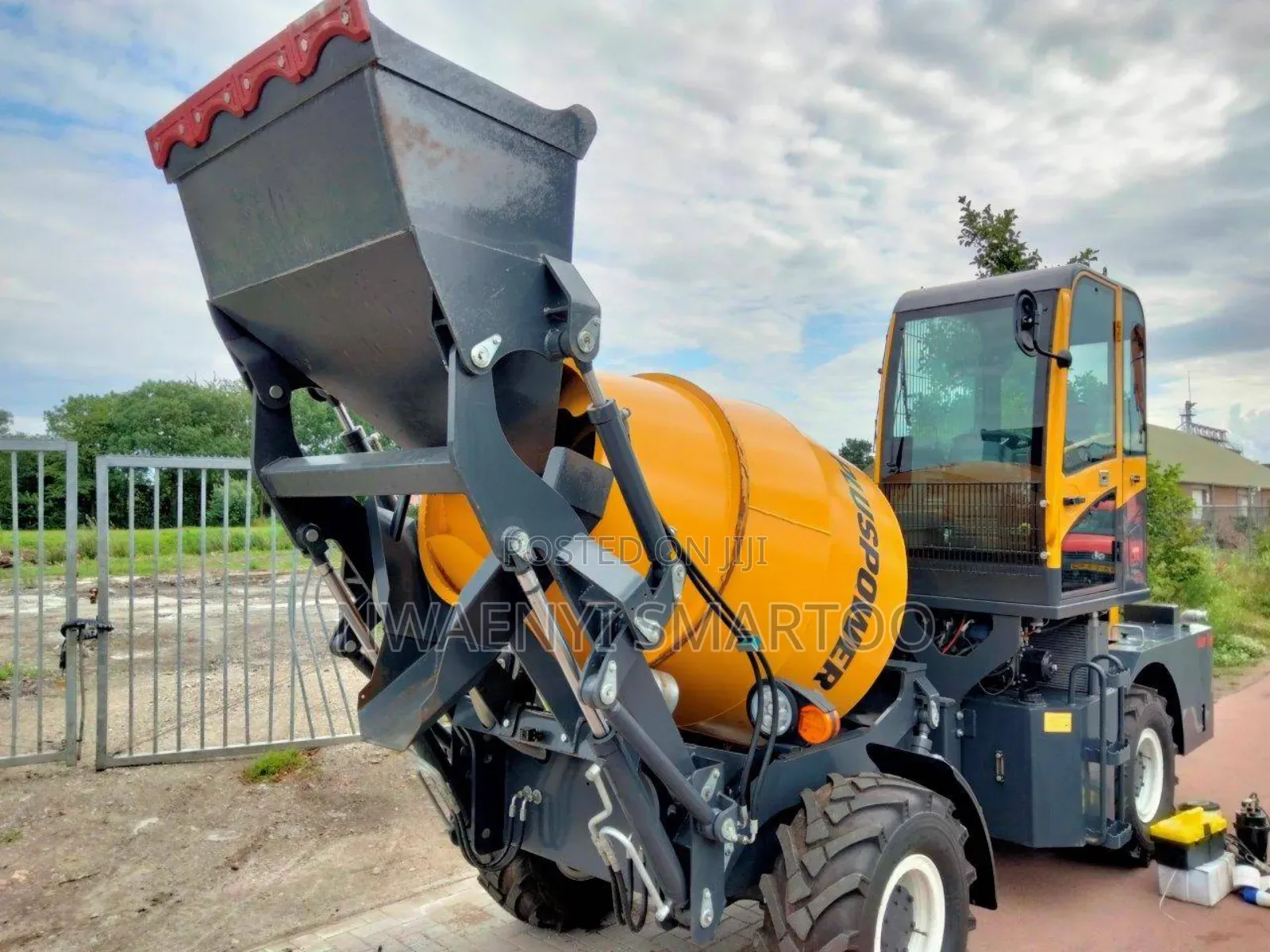 Self Loading Machine Isolated View 1cubic Mobile Concrete Self Loading Machine With Mixer in Lagos Island ...