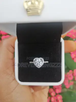Photo - Authentic Sterling Silver Engagement Ring.Lifetime Guarantee