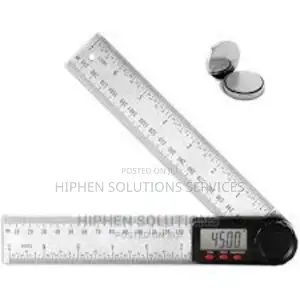200mm Electronic Digital Display Angle Ruler Stainless Steel