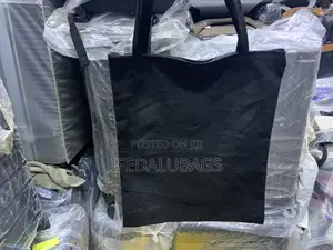 Plain Black Tote Bag