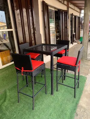 Top Notch Imported High Bar Rattan Set