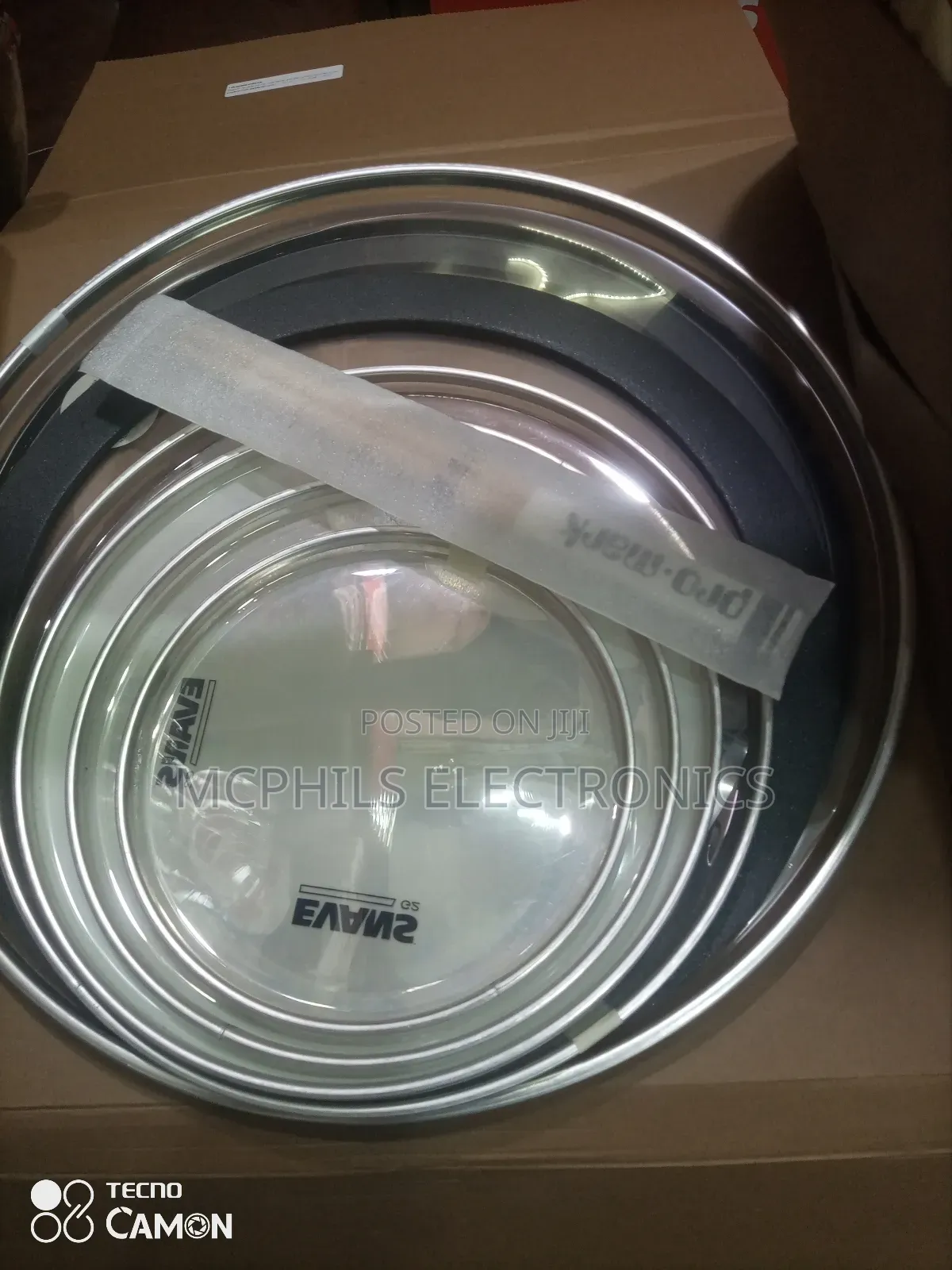 Evans White Drum Heads Of 5pc Set