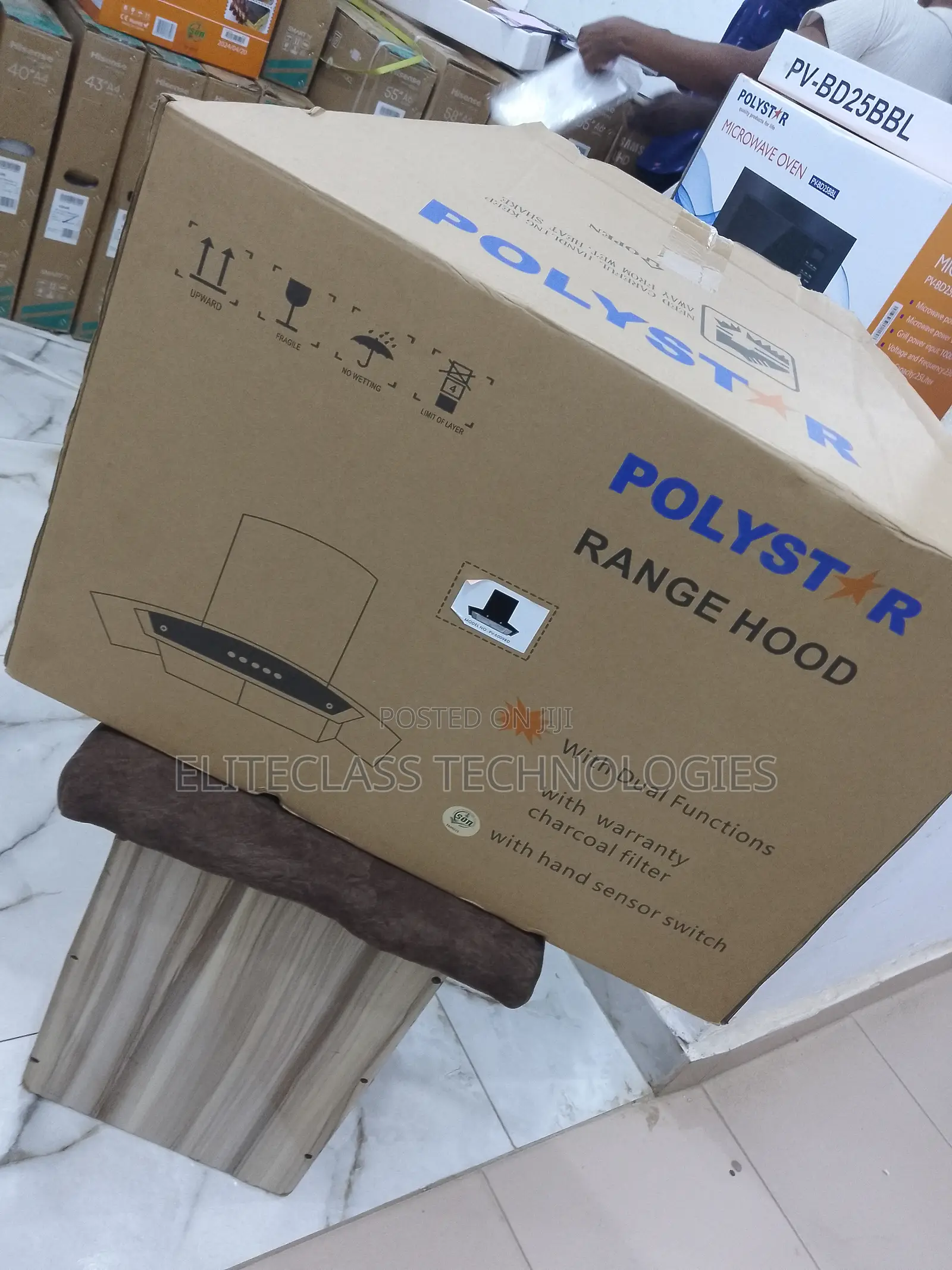 High Authentic Polystar 600mm Range Hood ''Pv-6009bd''