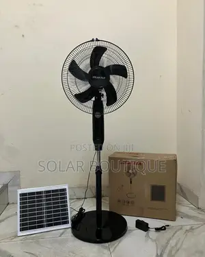 Solar Rechargeable Standing Fan